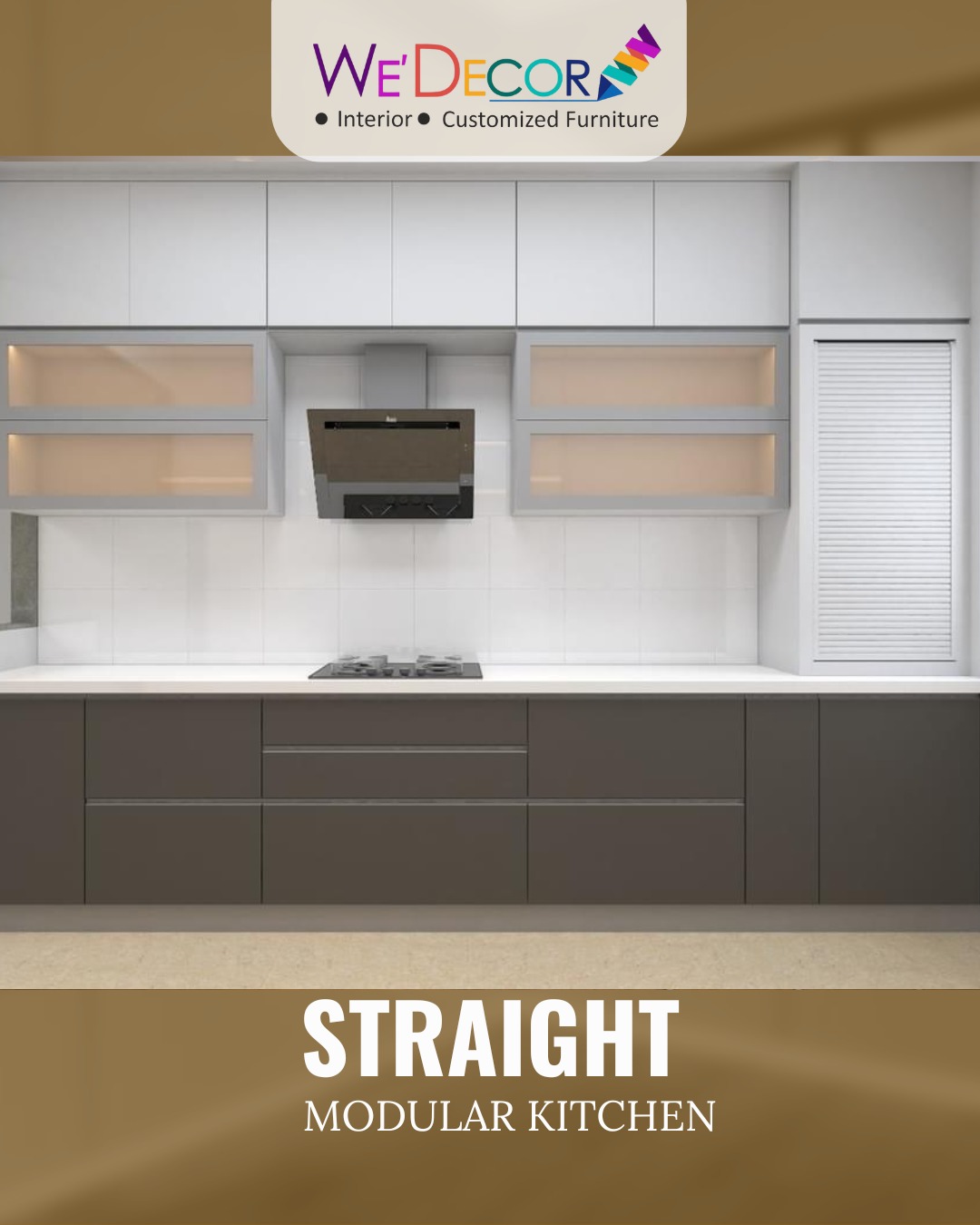 Straight Modular Kitchen Gurgaon